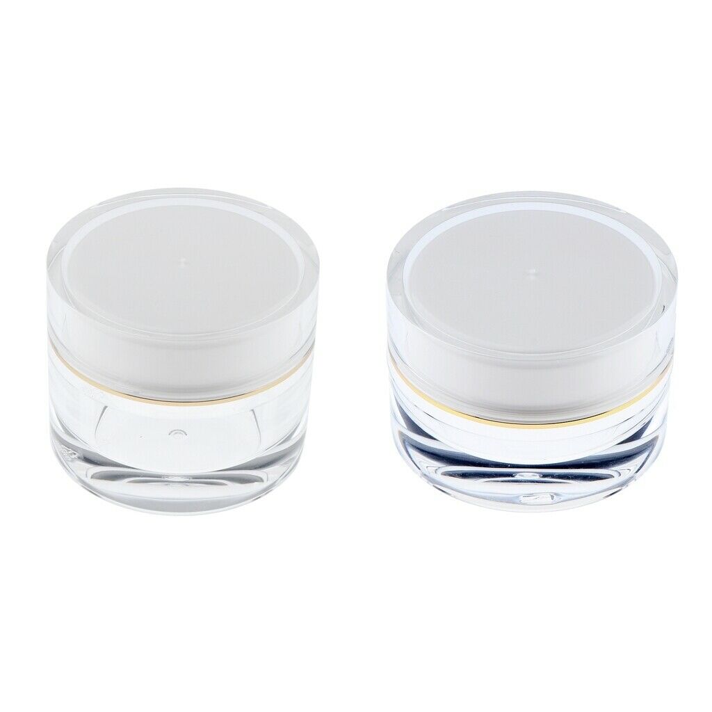 2pcs/set Plastic Empty Loose Powder Puff Case Face Powder Blusher Makeup