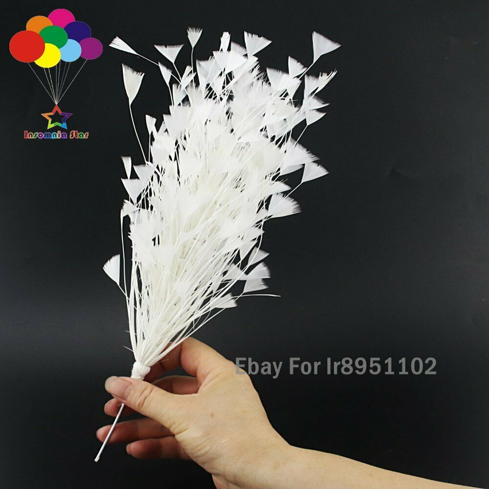 White 1 pcs 30 CM Turkey Feathers for DIY Jewelry Wedding Corsages Accessories