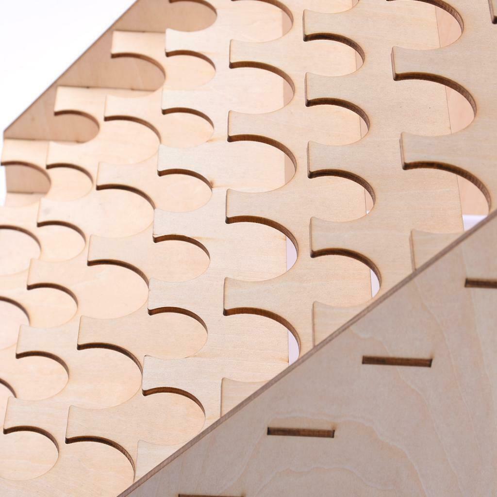 Wooden Paint Rack DIY Epoxy Tools, Storage Box Organizer Holder, 65 Holes