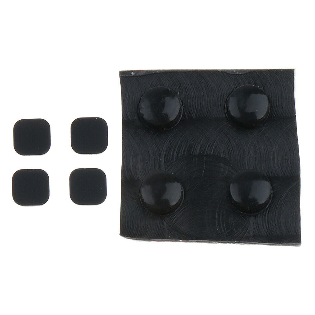 8 Pieces Replacement Rubber Feet Screw Cover for   3DS LL XL - Black