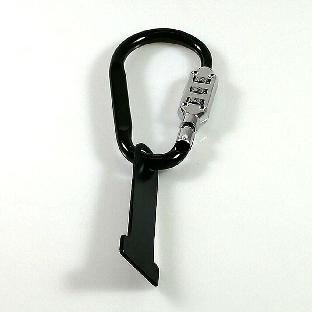 Durable Metal Anti-theft Black Helmet Security Code Lock Motorcycle Accessories