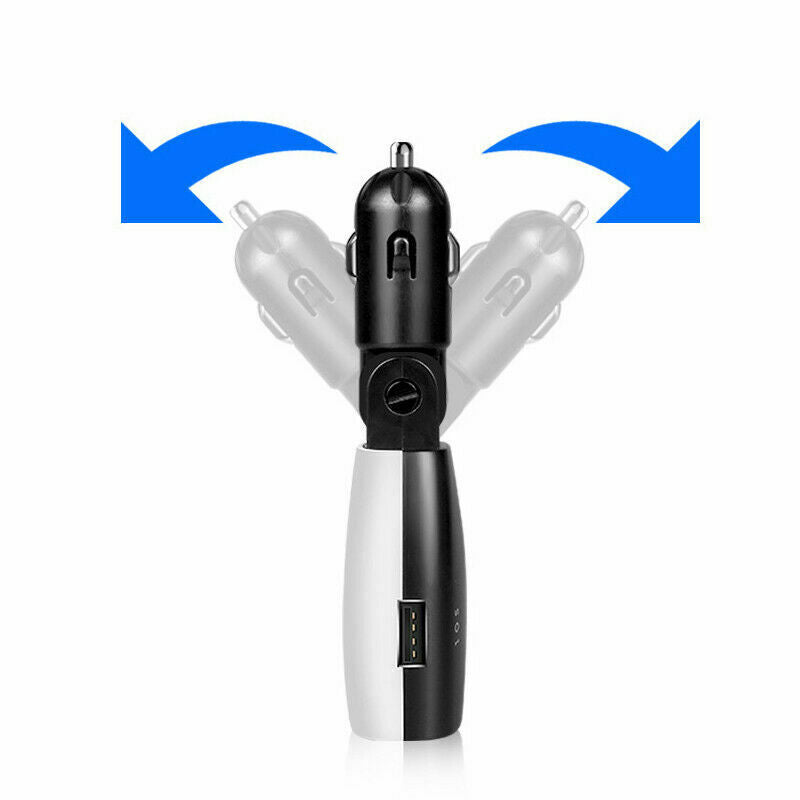 12V 3.1A Dual USB Car Cigarette Lighter Adapter Charger +LCD Screen 90Â° Rotation