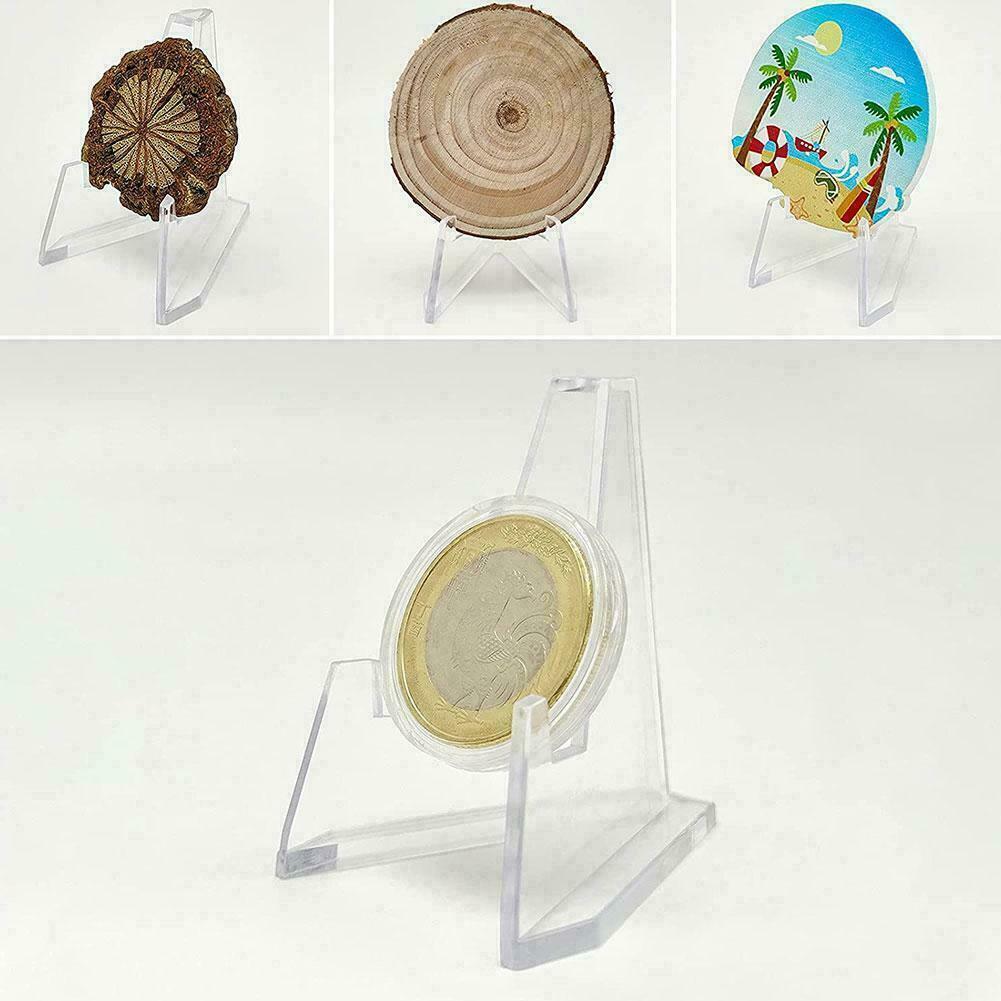 10PCS Card Stand Graded Cards Display Stand Coins Small Box Paper Clip Holder US