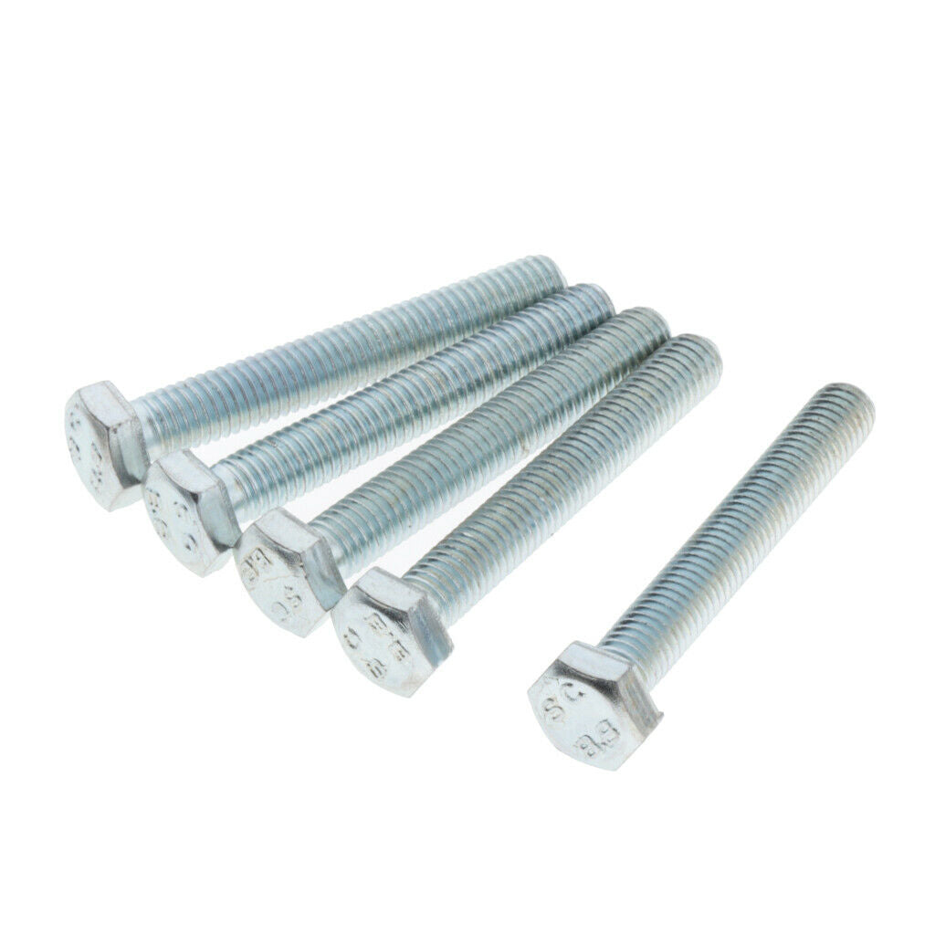 5 Pieces M8 x 60mm Hex Head Bolts Screws Stainless Steel