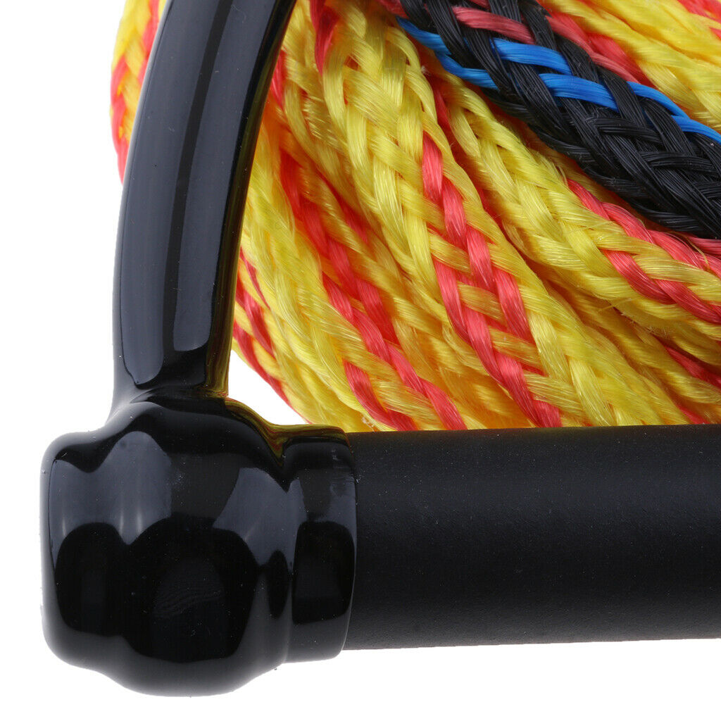 Durable Strong 75ft Wakeboard Water Ski Rope w/ EVA Floating Handle Random