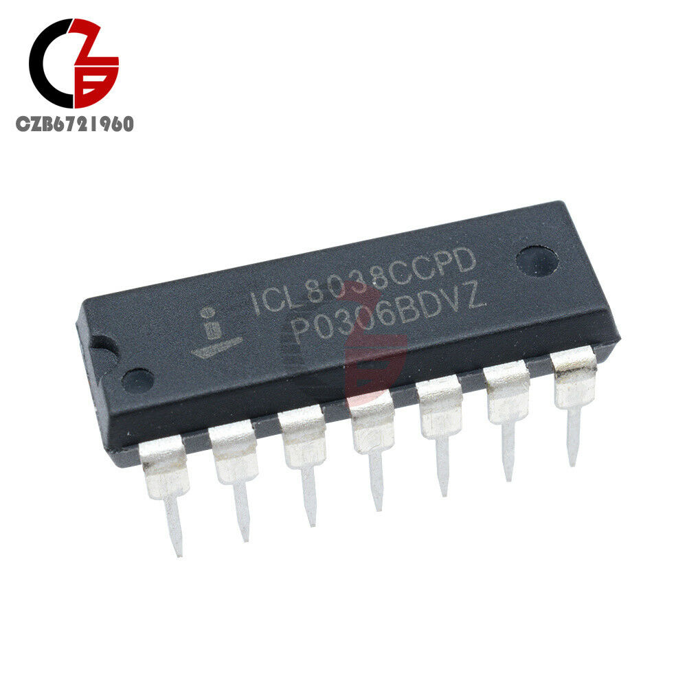 ICL8038 Signal Generator ICL8038CCPD INTERSIL IC OSCILL GEN/VOLT CONTROL 14 DIP