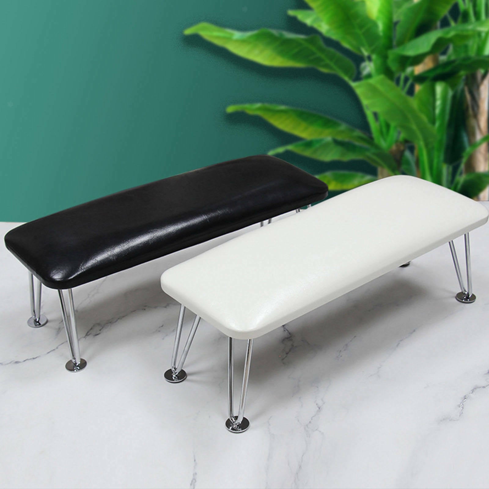 Nail Arm Rest PU Leather Manicure Table Desk Cushion  white