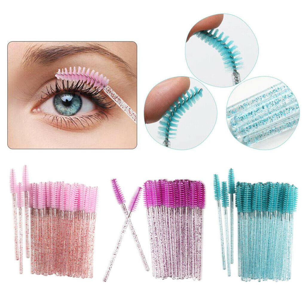 300 Pack Disposable Mascara Wands Eyelash Brushes Applicator Makeup Tool
