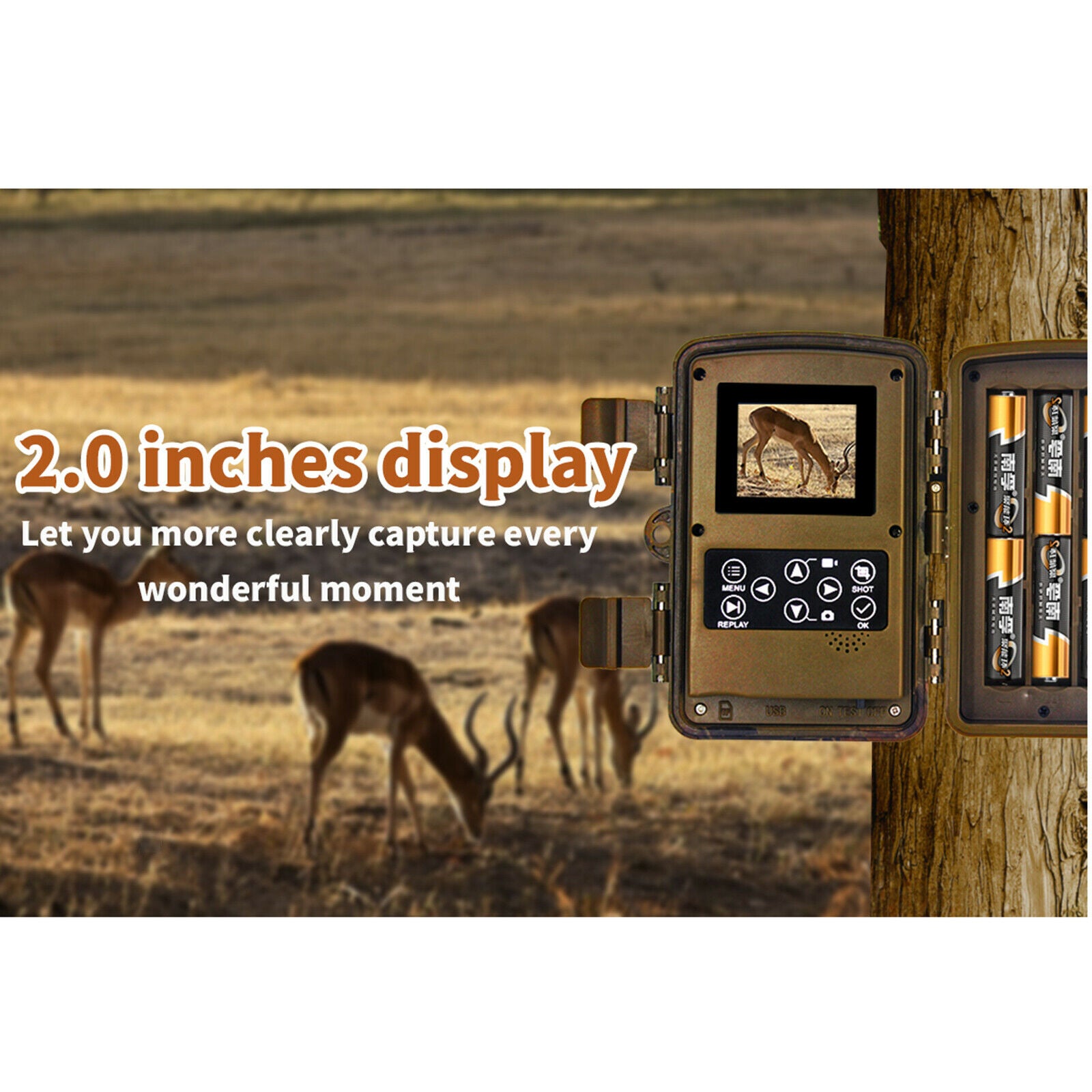 20MP Mini Trail Camera Hunting Camera for Wildlife Monitoring Photo Traps