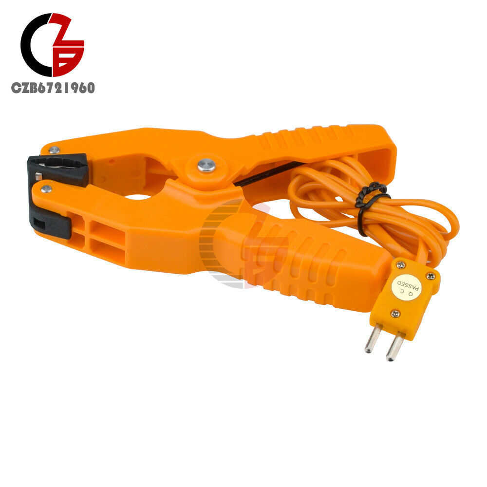HT-05 Temperature Test Clamp Lead Clip K-Type Probe Thermocouple Pipe Clamp