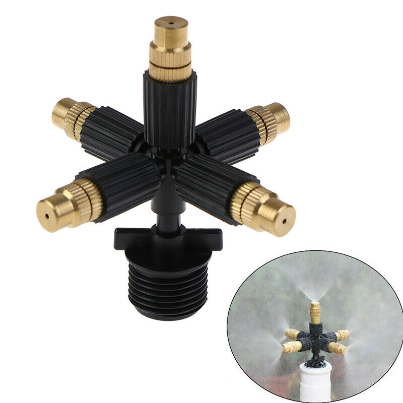 Garden Sprinklers Automatic Adjustable Watering Grass Lawn Rotating 5 Noz.l8