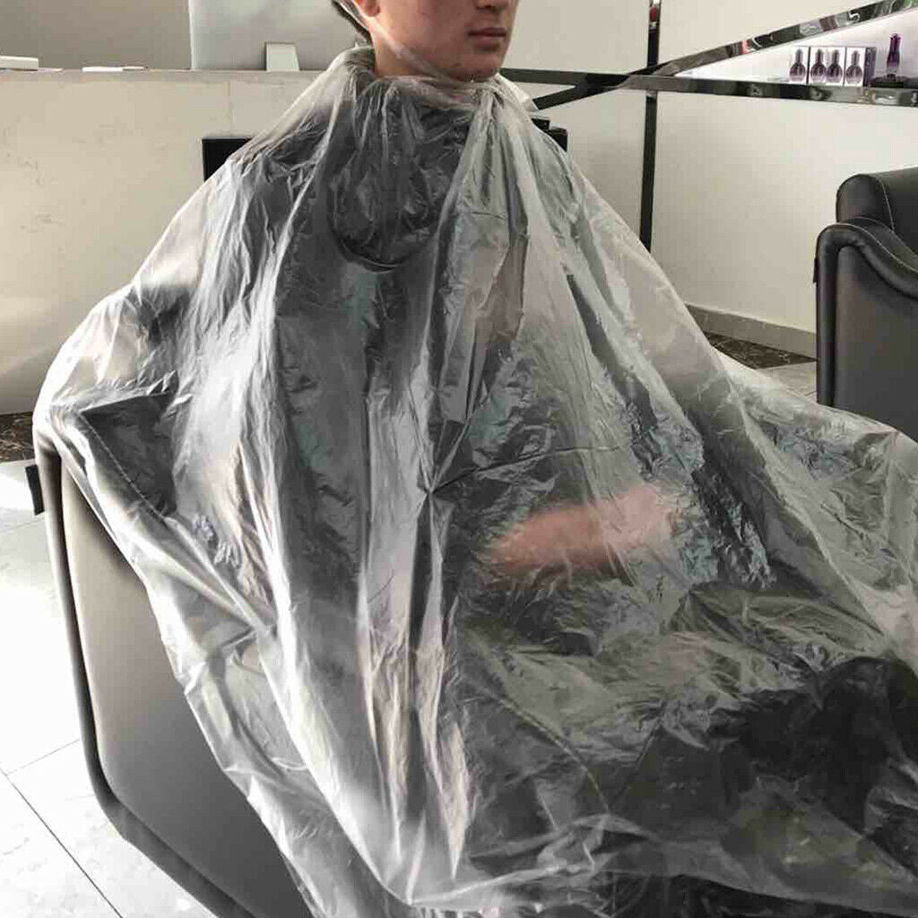 50Pcs Disposable Hair Cutting Cape Gown Barber Shop Capes 120X160cm + Gifts