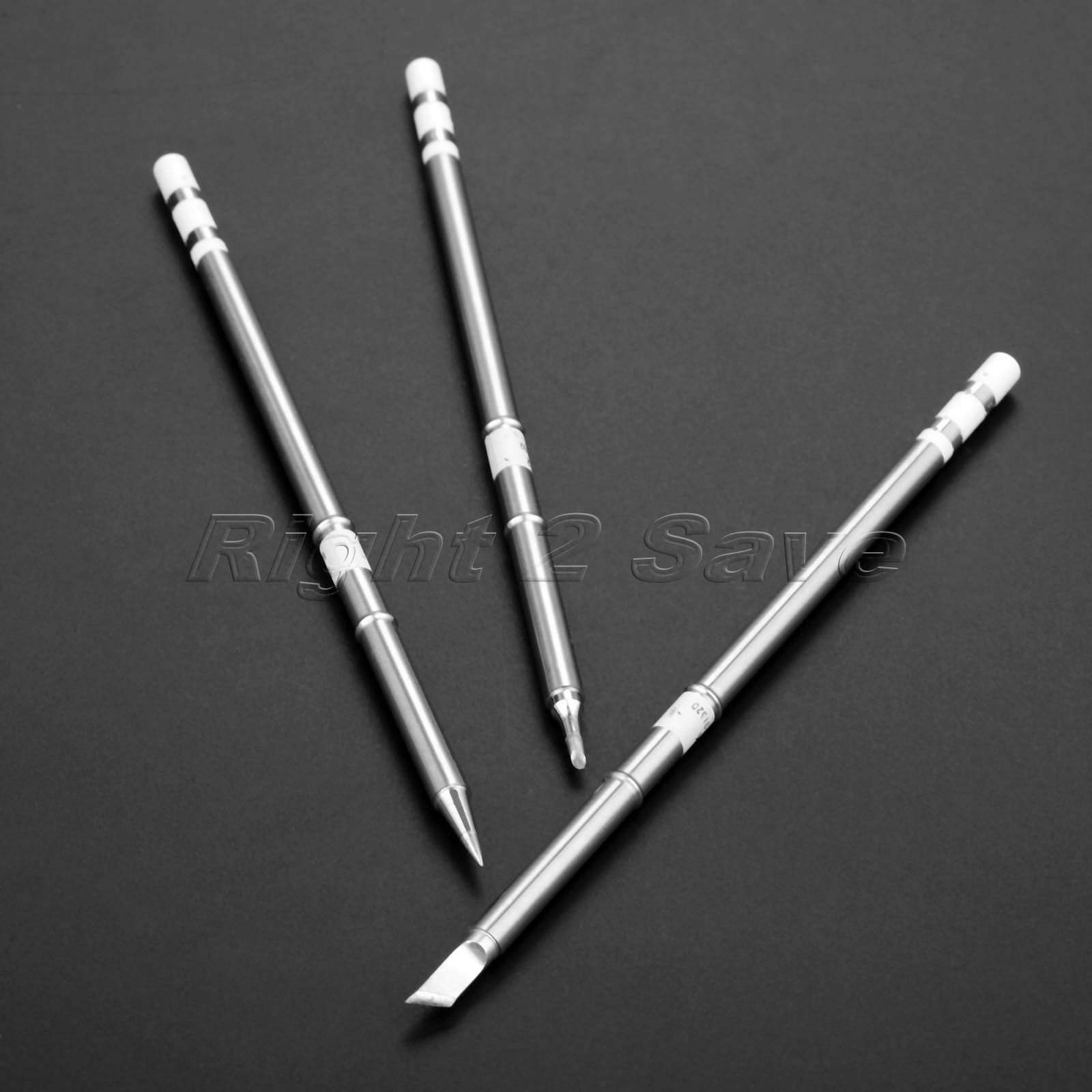3pcs T12 Series T12-BC2 T12-K T12-BL Solder Iron Tips Fits Hakko Solder Station