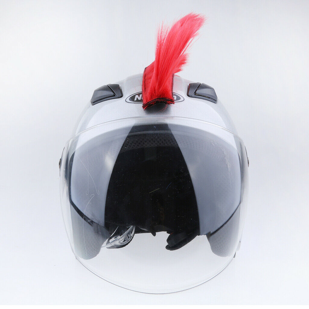 Helmet Accessories Mohawk Wig for Racing Mohawk  Dirt Bike Red