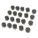 Set of 20 Wheel Nut Bolt Screw Cover   Dust Cover Protector Gray 22mm