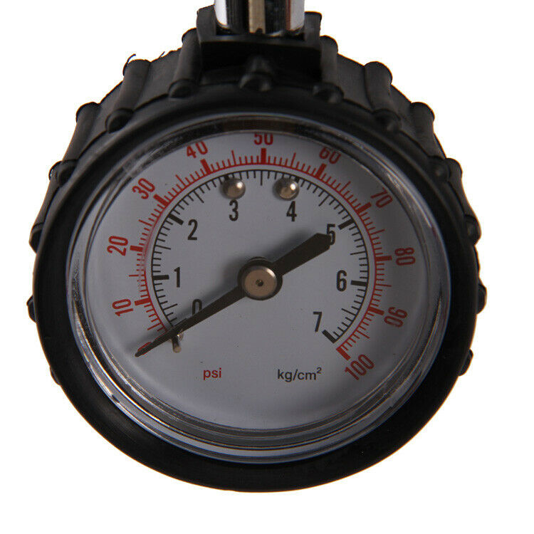 Dial Tire Gauge Metal Air Pressure PSI Truck Auto Car Bicycle Tester Meter