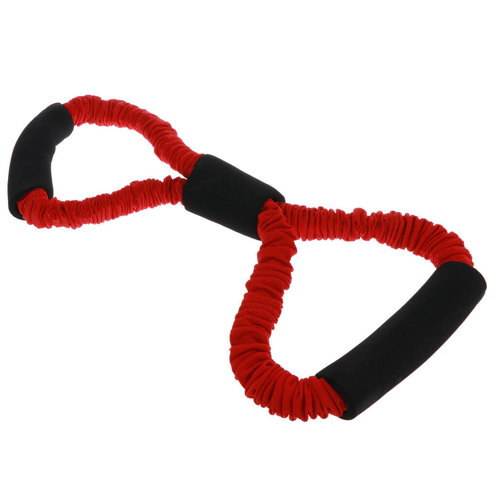 Resistance Band Pull Exerciser Rope Arm Chest Strength Training Red 40LB