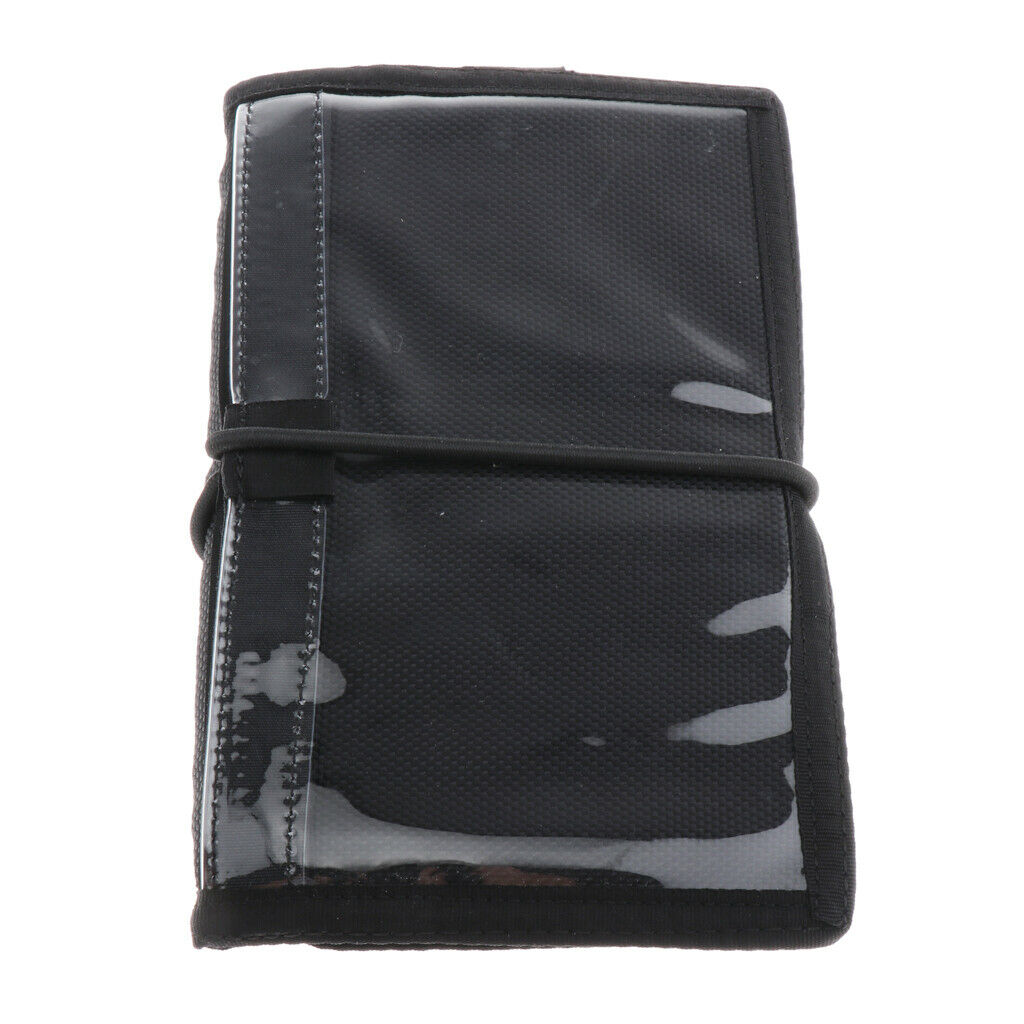 Waterproof Wet Notes Notepad Underwater Notebook with Pencil, Black Cover for