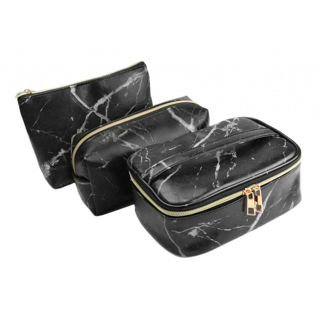 3 Styles Women Girls Travel Makeup Bag Toiletry Pouch Case Handbag w/ Handle