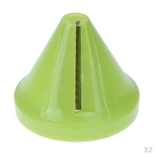 2x Safe Multi-purpose Manual Mini Veggie & Food Spiral Cutter Garlic Slicer