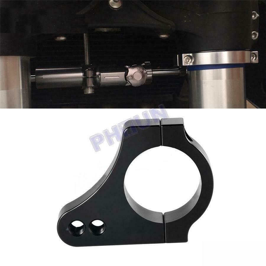 35mm Motorcycle Steering Damper Fork Frame Mounting Clamp Bracket Aluminum Alloy
