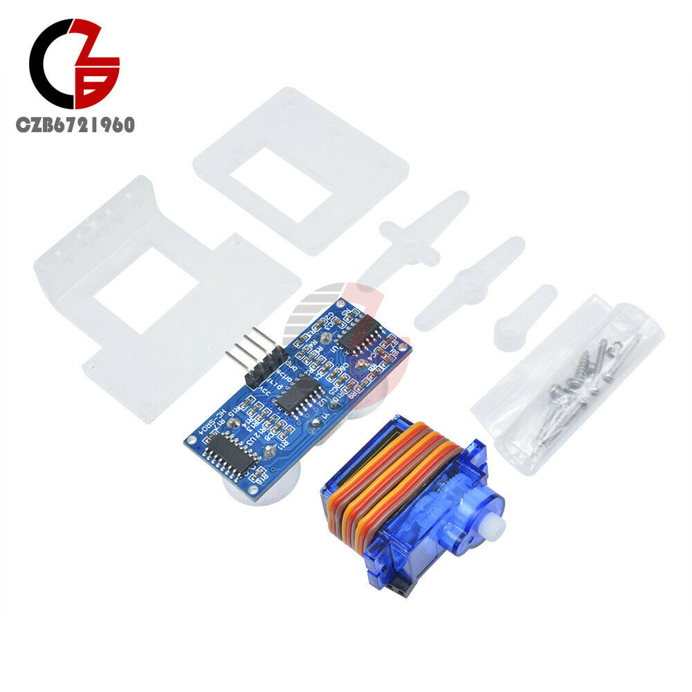 HC-SR04 SG90 Servo Ultrasonic Ranging Module & Car Mounting Bracket Kit
