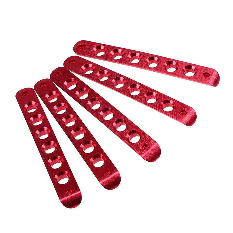 5X Aluminum Door Grab Handle Trim (Red) For Jeep Wrangler JK 2007-2017