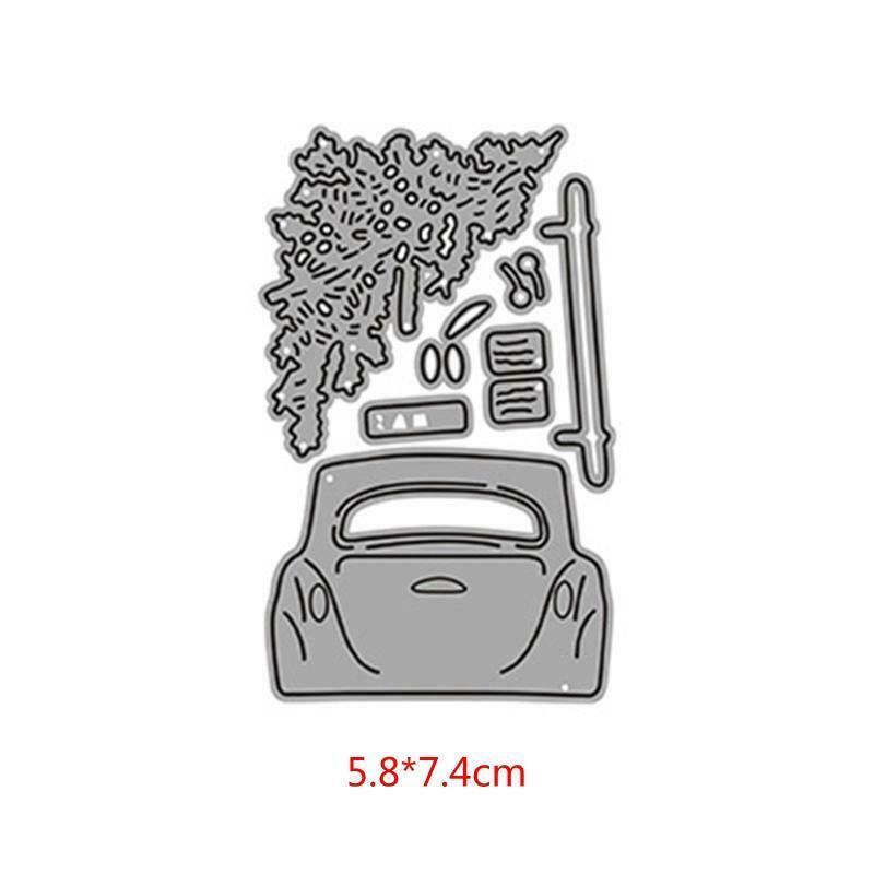 Car Tree Cutting Dies Stencil Scrapbooking DIY Album Stamp Paper Card Embossing