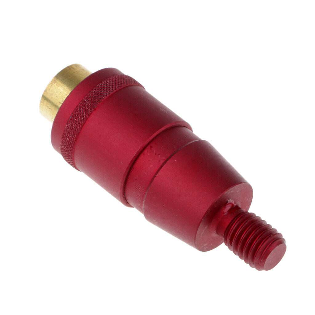2X Fishing Landing Net Connector Head Screw Net Rod Quick Release Adapter Red