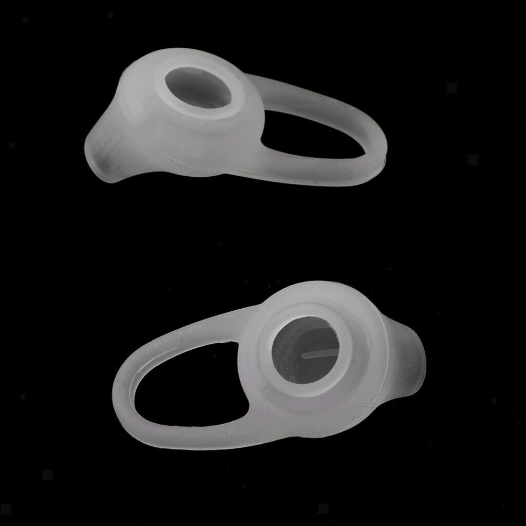 1 Pair Earphone Earbud Cushions Durable Light Silicone Rubber Material White
