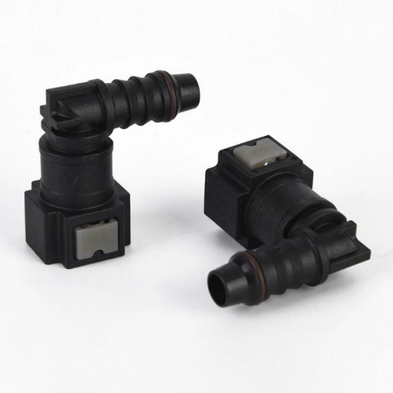 Motorcycle Hose Coupler ID6 Female 7.89mm Elbow Fuel Line Quick Connector