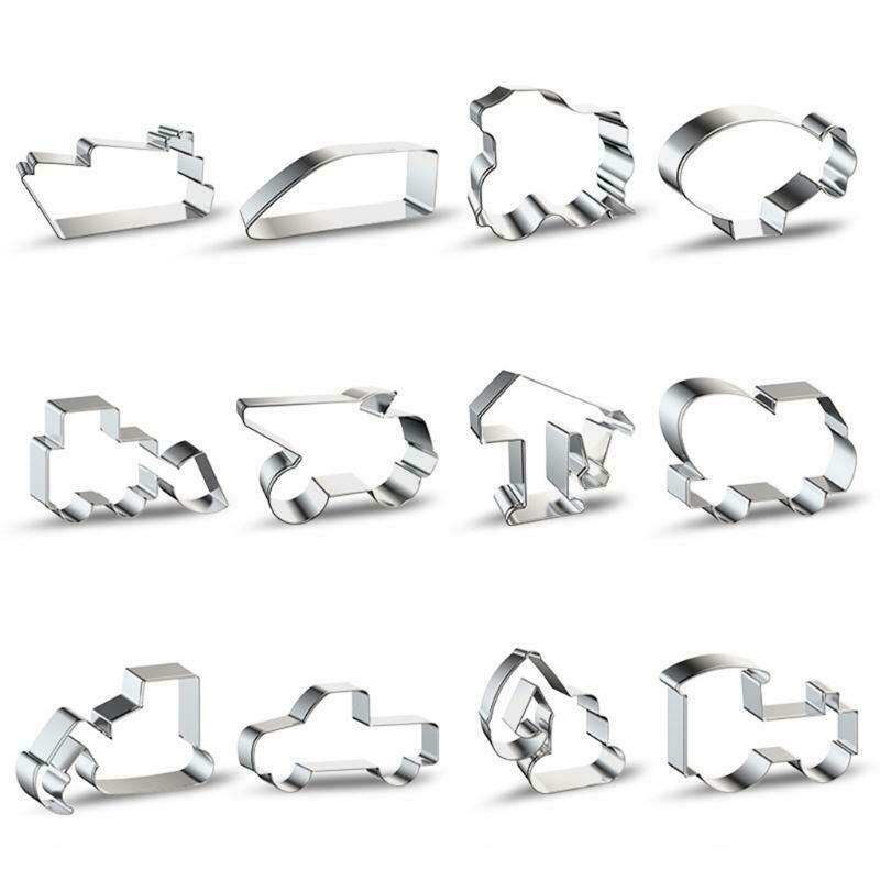 Transportation and Vehicles Cookie Cutter Set Tractor Train Dump Truck Airplane