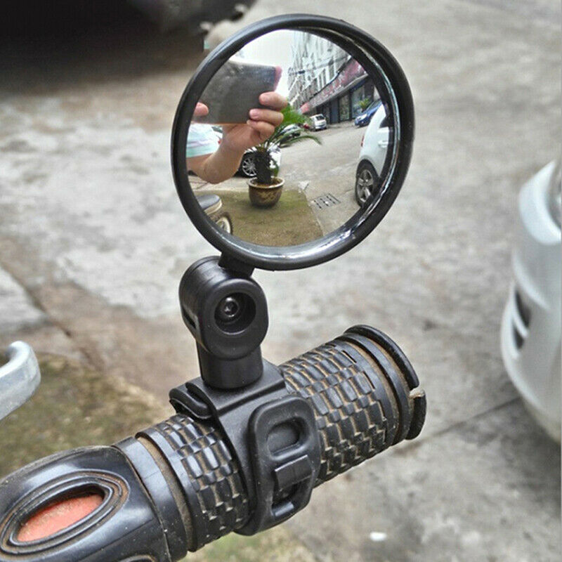 2Pcs Bicycle Mirror Handlebar Rearview Mirror Wide Angle 360 degree RotateB Lt