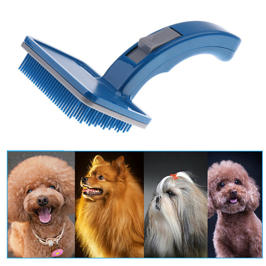Dog Cat Grooming Brush Tool for Keeping Pets Neat And Clean - Blue