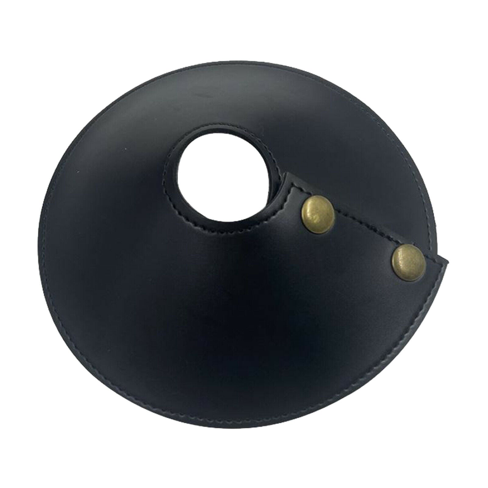 2X Camping Leather Lampshade Replacement Thickened Cover Dust-proof Black