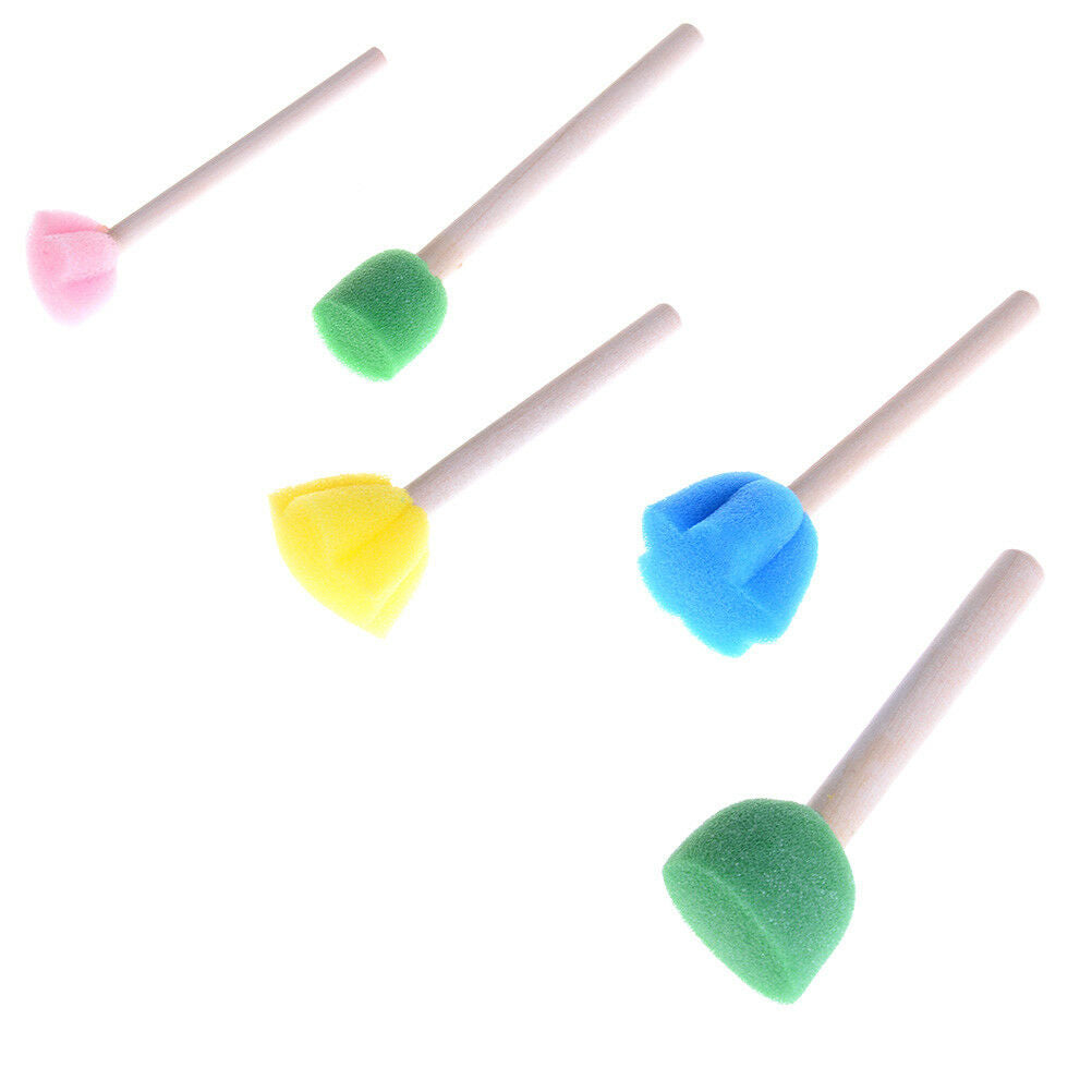 5pcs sponge brush children art diy painting tools baby drawing toys gi gtY1