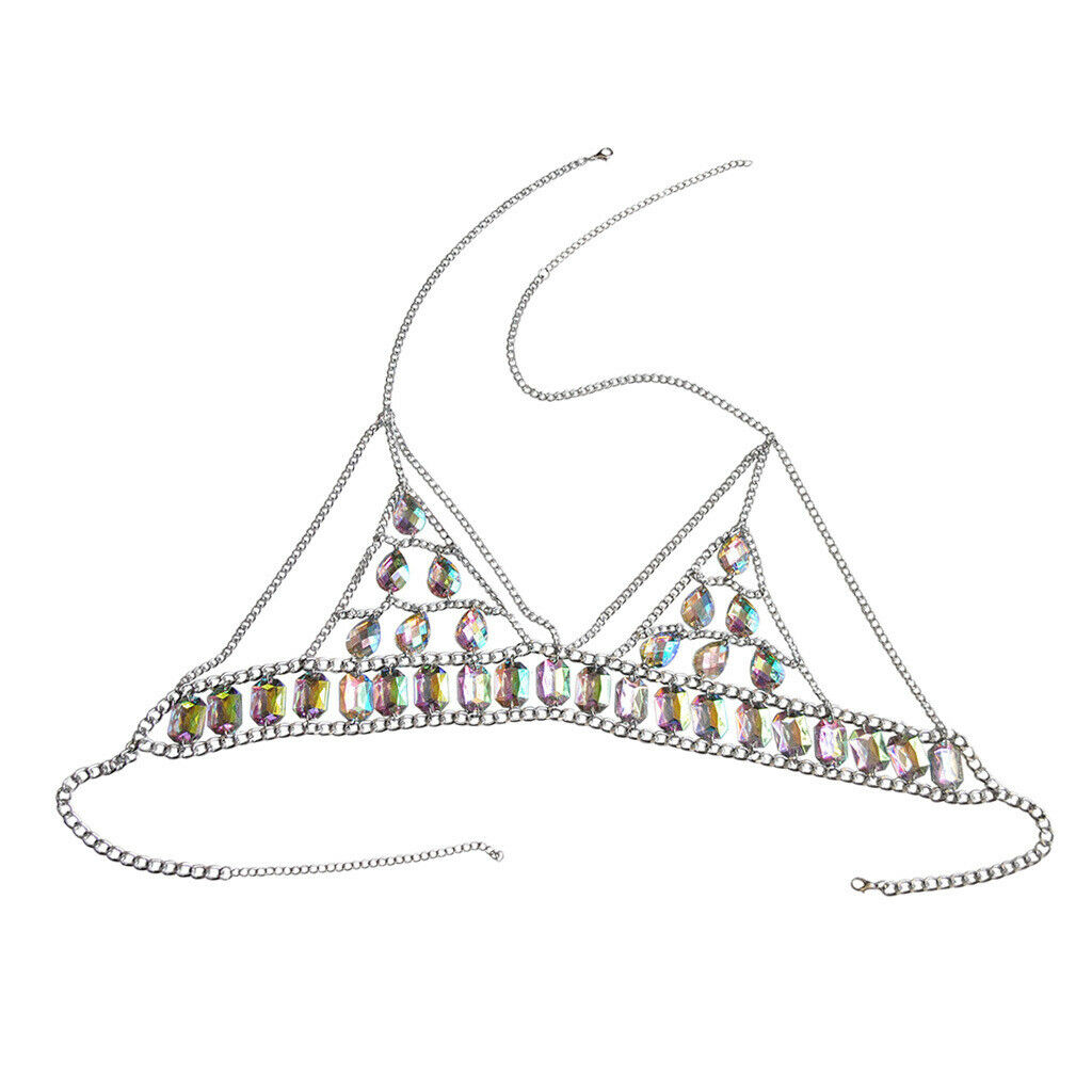 Charming Bohemian Body Chain Bra Chest Shoulder Bralette Harness Necklace