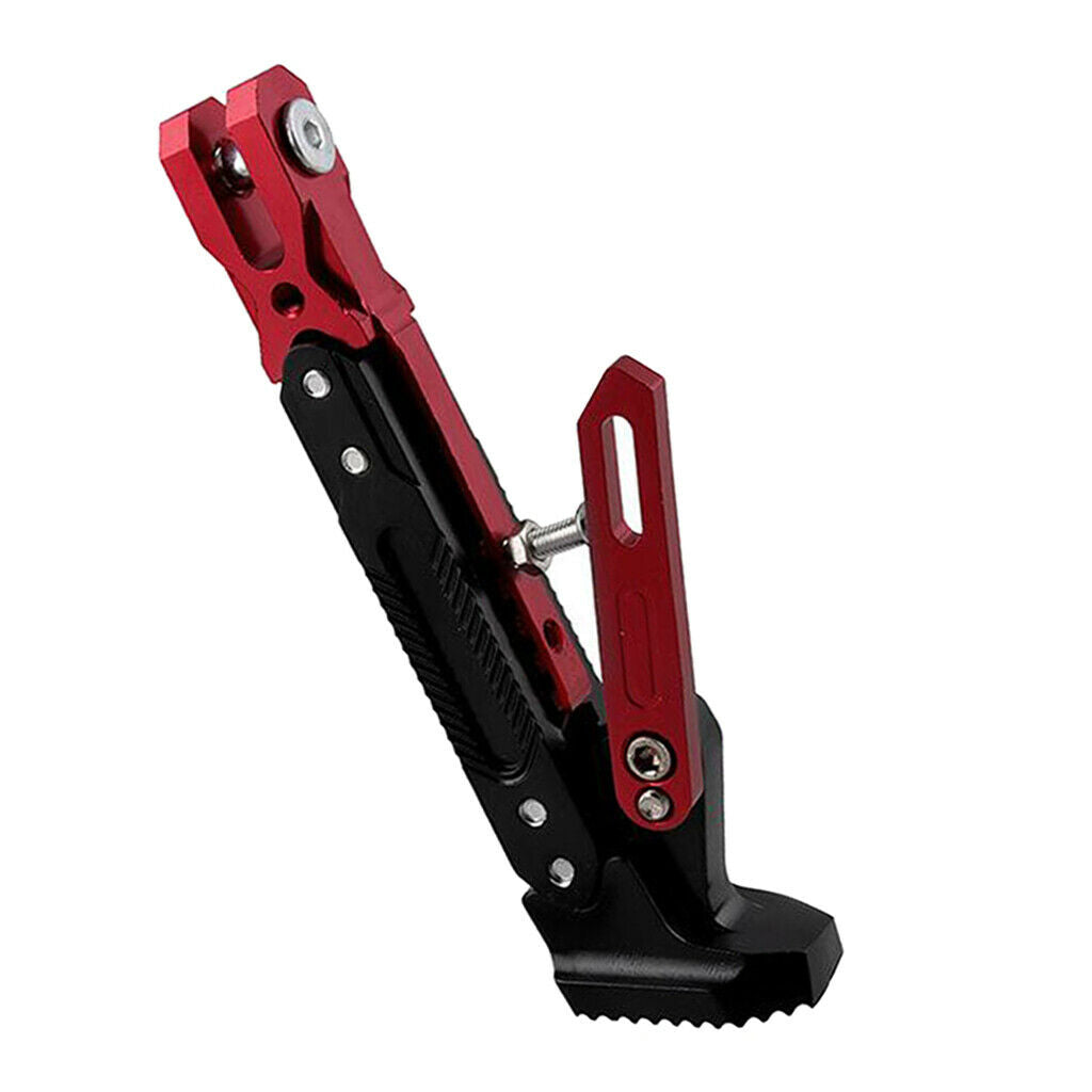 Motorcycle Kickstand Adjustable Tripod Stand Scootor 200x50mm Red Color
