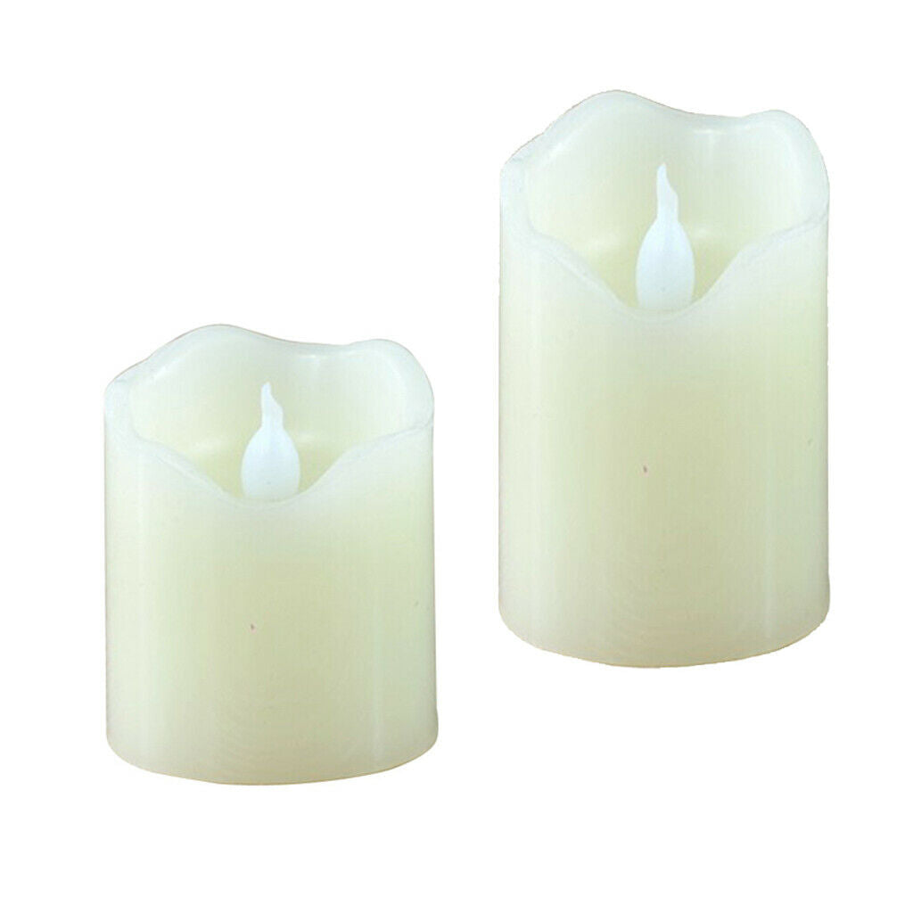 2pcs Romantic LED Electronic Candle Wedding Party Supplies Home Art Decor