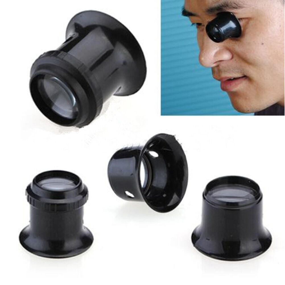 1PCS 10X Jewelers Watchmakers Eye Loupes Magnifier Magnifying Glass Tool Gift Tt