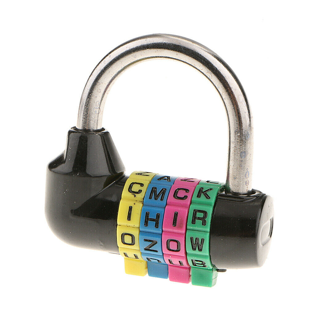 Combination Lock Outdoor Resettable 4 Digit Padlock, 2 Pack Heavy Duty and