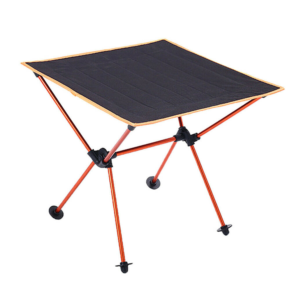 Aluminium Camping Foldable Table Travel Picnic Portable Desk with Bag Orange