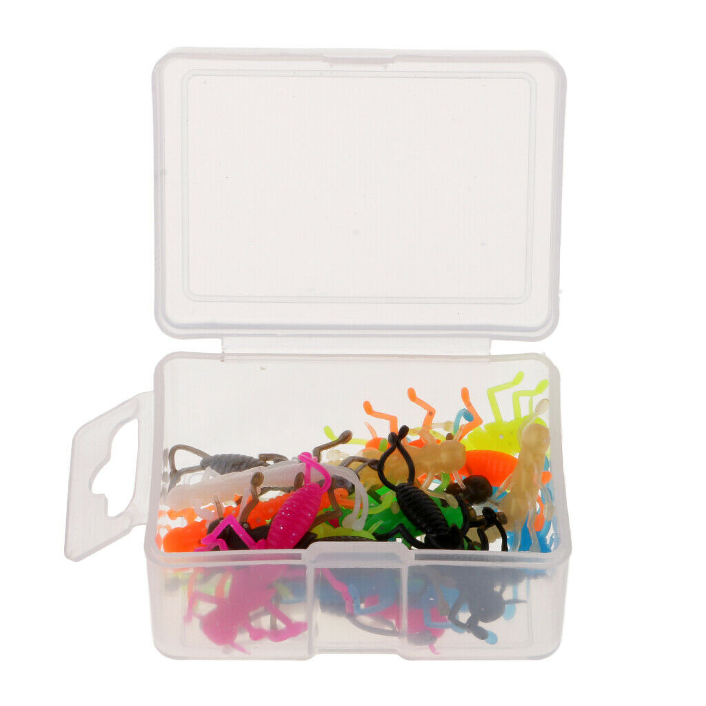 20pcs 1.4'' Rubber Stonefly Fishing Lure Insect Lure Nymph Bait Mayfly Flies