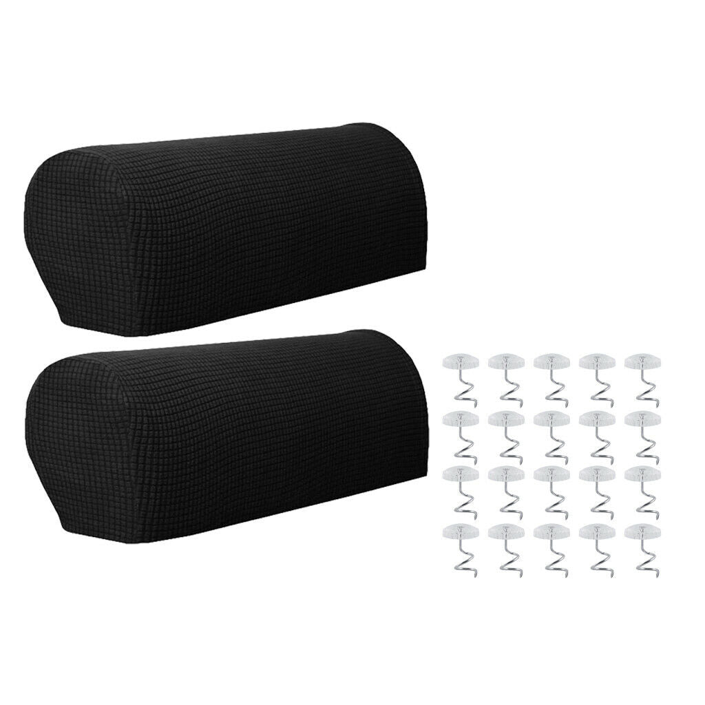 1 Pair Stretch Armrest Covers Couch Slipcovers Comfortable Anti-Stain Furniture