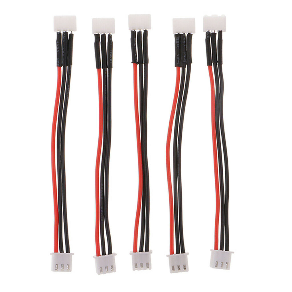 5x 2S(7.4V) Li-ion Lithium Lipo Battery Balance Charger Cable Lead Adapter