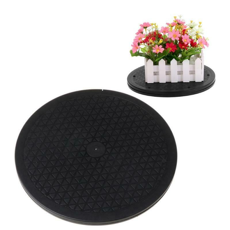12" Bonsai Turntable Rotating Plate Wheel Revolving Kitchen Display Home Stand