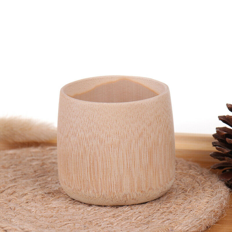 Natural Pure Handmade Bamboo Toothbrush Cups Water Cup Round Sourced Tea Cups_DD