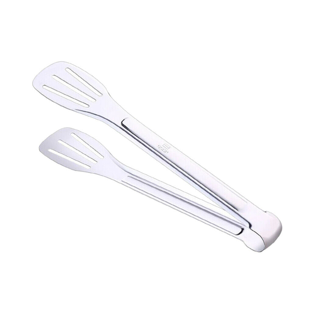 Stainless Steel Tongs BBQ Kitchen Cooking Food Serving Utensil Tongs 24x4.5cm,