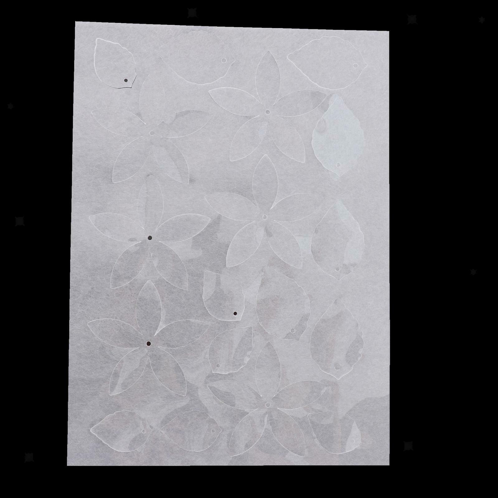 5Pcs Heat Shrink Plastic Paper Flower Shrink Film Sheets for DIY Hanging