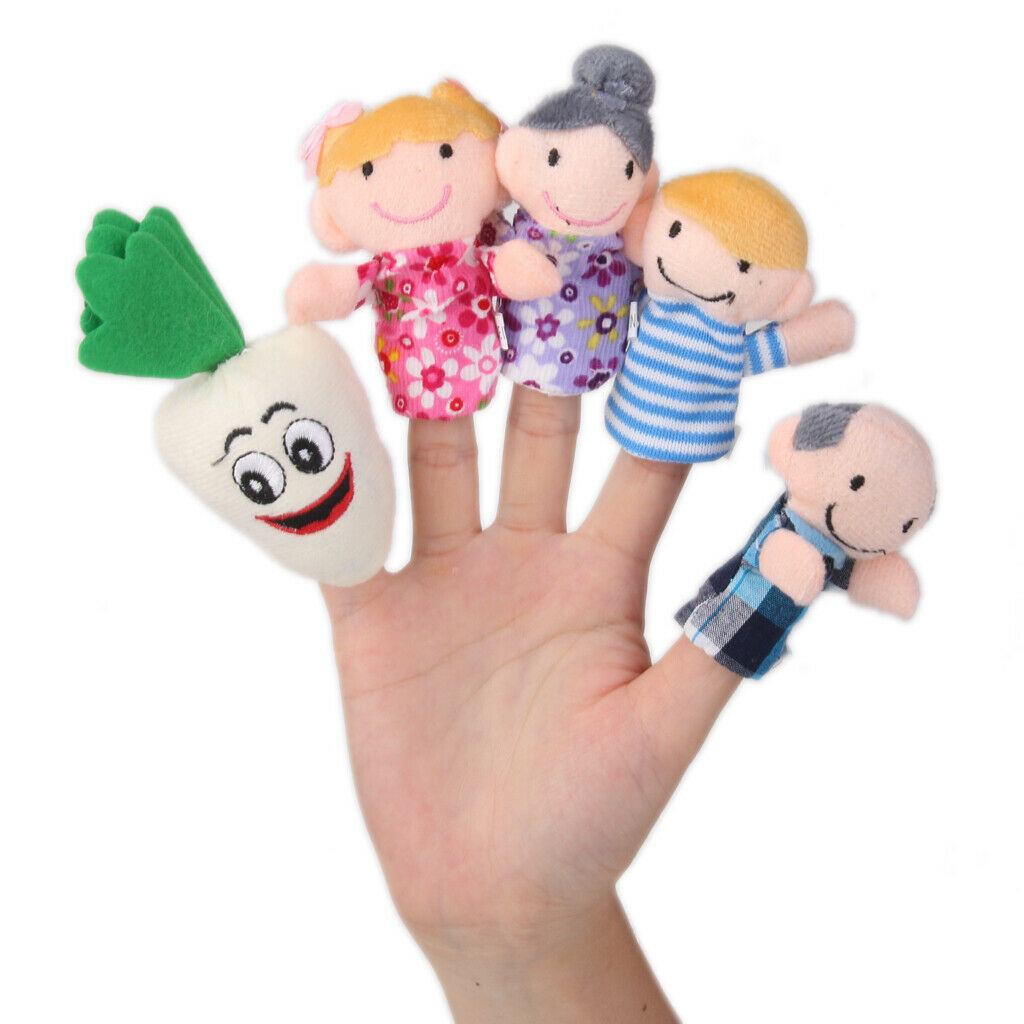 24x Finger Puppets Nursery Rhyme Carrot Goldilocks Bears Baby Kids Toys